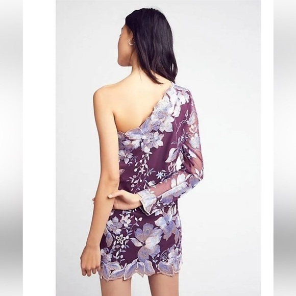 New Free People Rosalie Embroidered Dress 💜 Sz 2 NWT - Picture 5 of 12